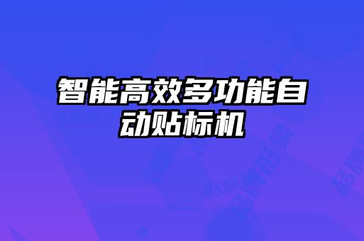 智能高效多功能自動貼標(biāo)機(jī)