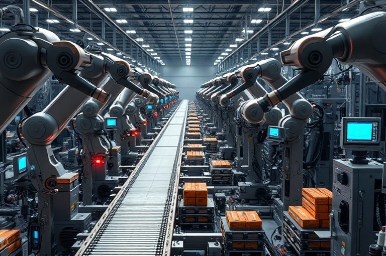 全自動生產線碼垛機系統